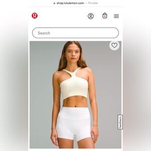 Lululemon NWT “Bend This V and Racer Sports Bra” L/XL